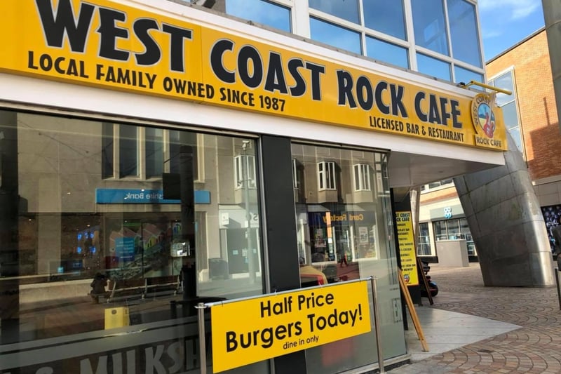 The West Coast Rock Cafe on the corner of Abingdon Street and Birley is a Blackpool icon, established in 1987 and serving burgers, steaks, Mexican dishes and much more. Recently extended into the ground floor premises, it's directly across from the Opera House and just up the road from the Grand Theatre, so handy for a bite just before a show and there are half prices burger and steak nights through the week.