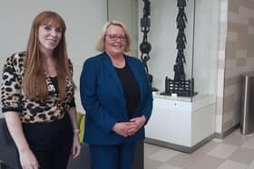 Labour deputy leader Angela Rayner with Coun Lynn Williams