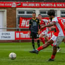 Ellis Harrison gives Fleetwood hope with their first goal from the penalty spot Picture: SAM FIELDING / PRiME MEDIA IMAGES