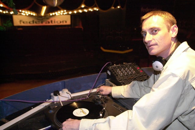 Federation nightclub DJ Chris Tyler at the Rhythm Dome, Central Drive
