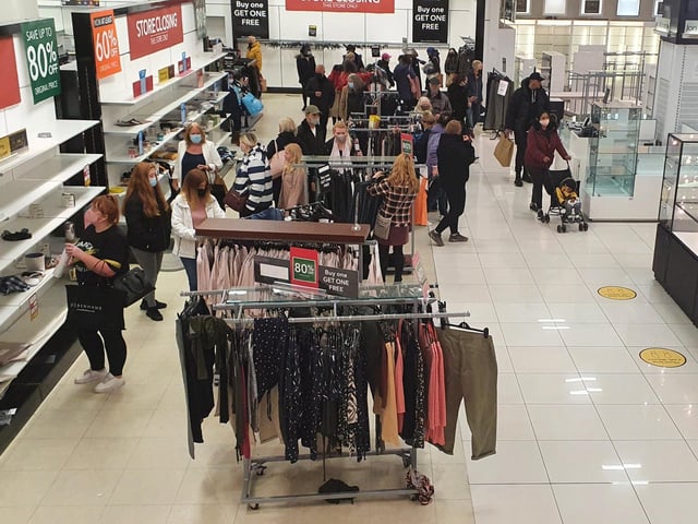 Debenhams was Hounshill's flagship store but it closed down last year after the pandemic destroyed trade