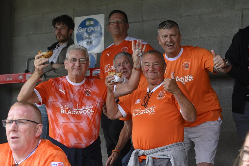 Seasiders supporters made the trip to Crawley on the opening weekend.