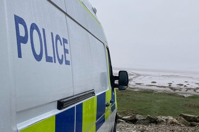 Police have been conducting specialist searches of the Morecambe Bay coast after the discovery of human remains at the weekend.