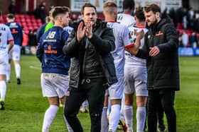 AFC Fylde manager James Rowe will see his players face FC Halifax Town in pre-season Picture: Steve McLellan