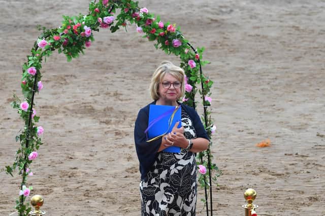 Karen Harrison became a celebrant after taking early retirement. Photo Neil Cross