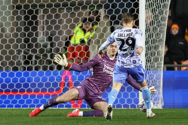 Harry Tyrer needed more protection from his defence for Dom Ballard's goal, with mistakes coming before and after the ball had left the striker's boot. Heading into the latter stages, the Everton loanee was on hand to make a good to deny Josh Stokes.