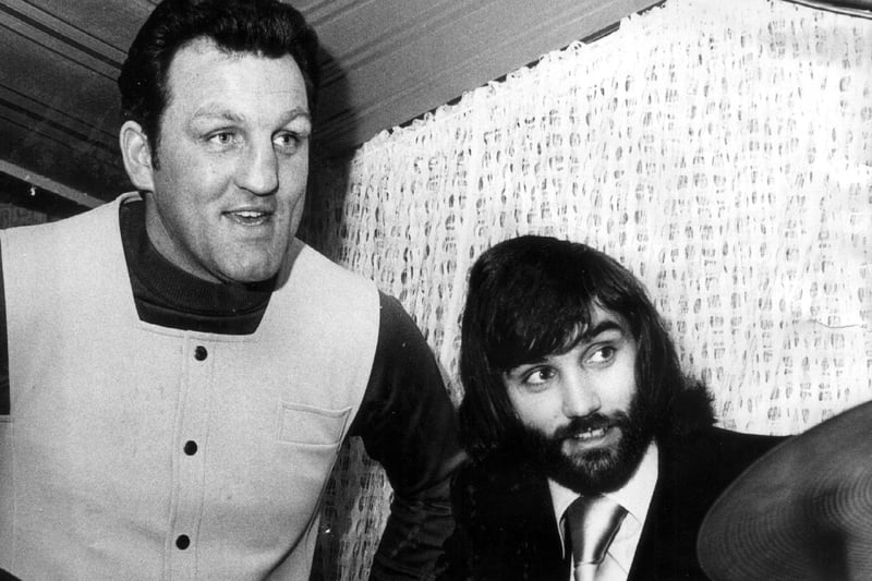In 1971 George Best played for Manchester United at Bloomfield Road then went to the 007 in Tower Street where he signalled the start of the party on the drums with Brian London