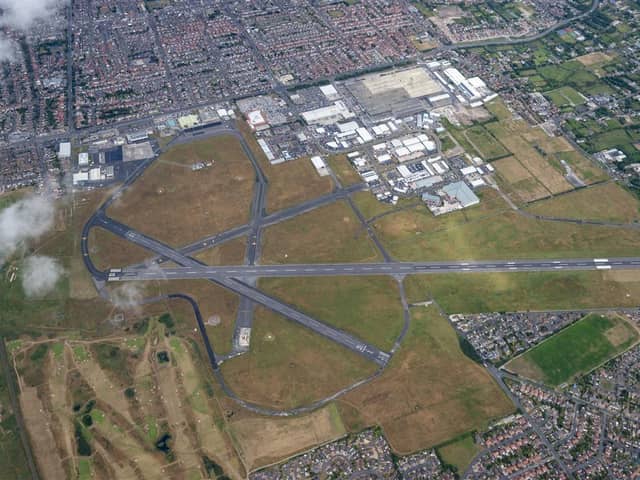 Aerial photo Blackpool Airport