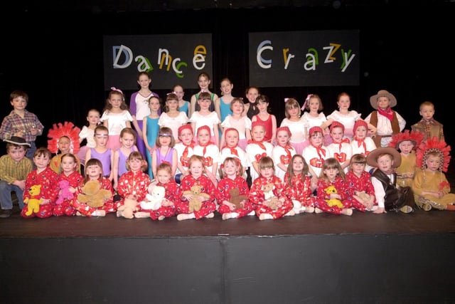 The younger children from the Alysia Gilda School of Dance who are performing Dance Crazy 2001 As Time Goes By at The Dome
