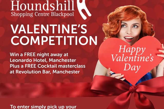 One lucky romantic will win an overnight stay to mark Valentine’s Day