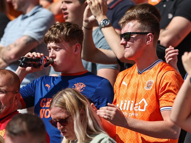 Seasiders supporters showed their support in the sun for Richard Keogh's side.