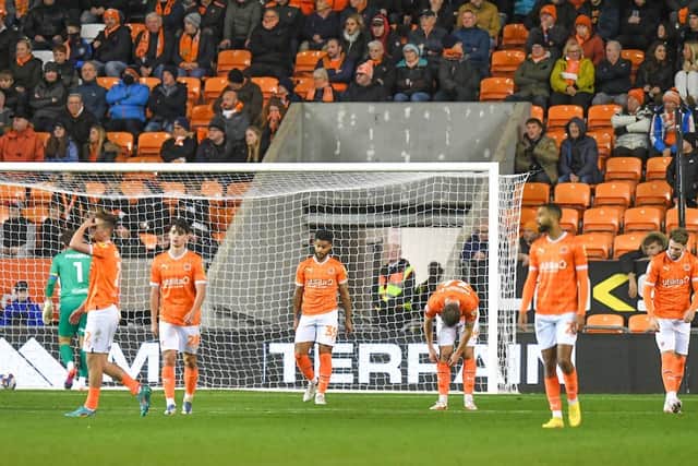 The body language of Blackpool's players says it all