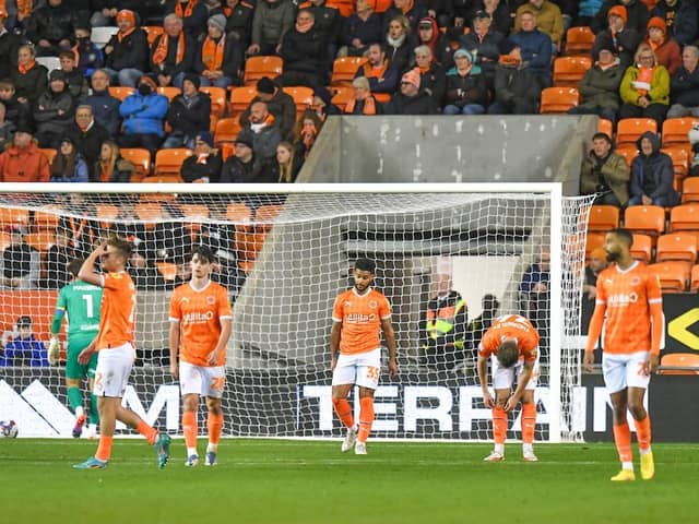 The body language of Blackpool's players says it all