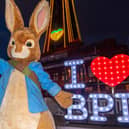 Peter Rabbit and Blackpool Tower giant carrot