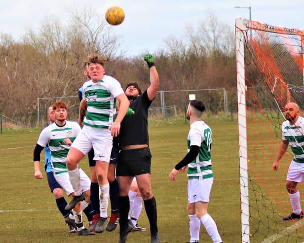 Spen Dyke v Foxhall in a non-cup game in the Sunday Alliance