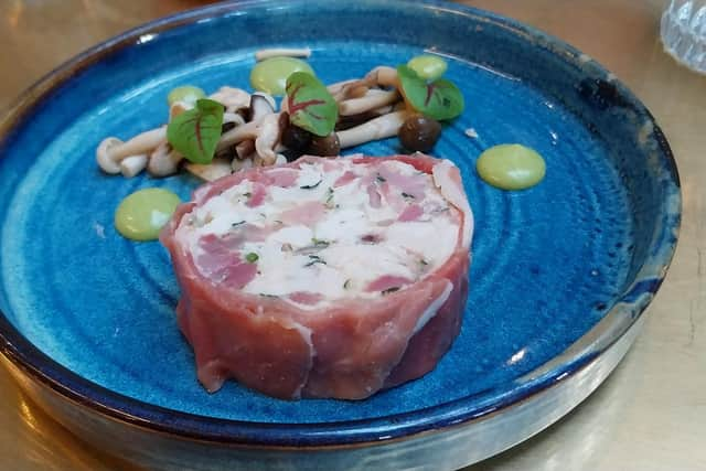 Ham and chicken terrine