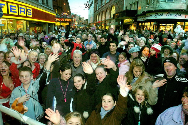 Blackpool Christmas Lights, 2004 - are you pictured?