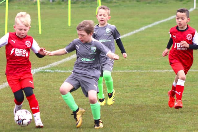 West Coast Sports Chargers and Fleetwood Town Juniors Blues enjoyed conditions at Common Edge Picture: Karen Tebbutt