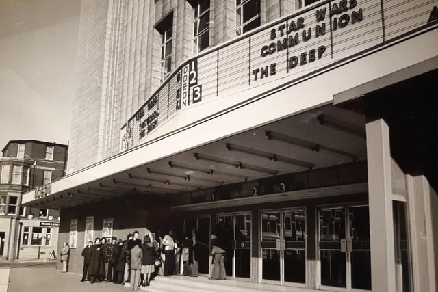The caption on the back of this picture from 1978 says 'Nationwide publicity failed to bring out a queue for Blackpool's first day of the film Star Wars, opening for the season at Blackpool's Odeon'. Without a shadow of a doubt, that wouldn't be the case today!