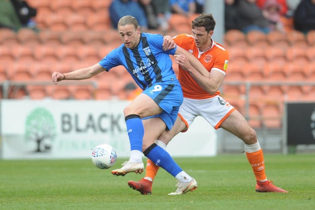 Tom Eaves scored twice as the Seasiders lost 3-0 at home to Gillingham.