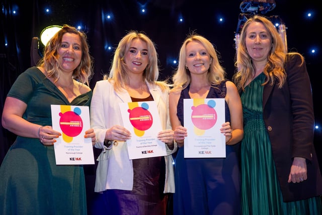 Training Provider/Programme of the Year Award runners up, pictured with Nicola Adam, Publishing Editor for the North West region of National World (far right).
