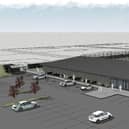 Artist's impression of new sports facilities