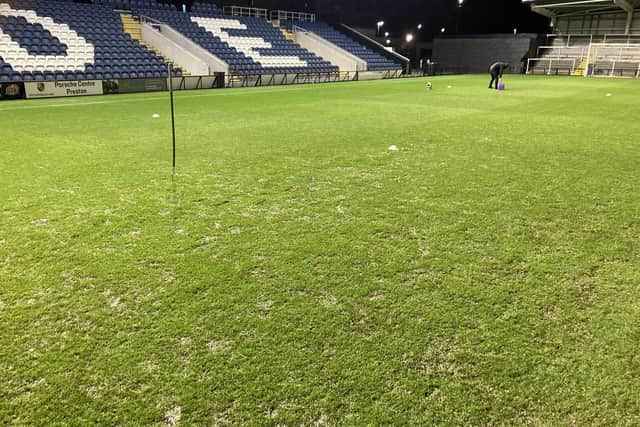 The Mill Farm pitch was adjudged unplayable Picture: STEVE MCLELLAN