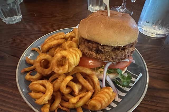 A classic burger at the Bay Horse