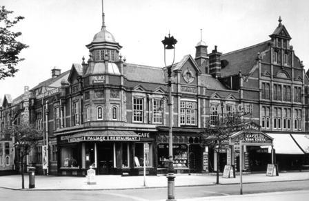 The Palace Cinema and Palace Restaurant, on the corner of Garden Street and St George's Road, St Annes, 1930s