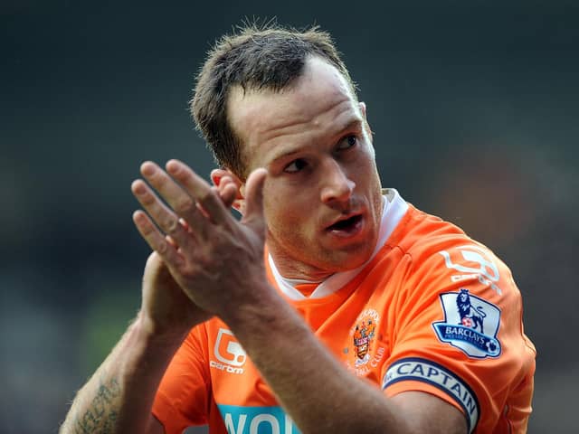 BLACKPOOL, ENGLAND - JANUARY 22:  Charlie Adam of Blackpool applauds the supporters during the Barclays Premier League match between Blackpool and Sunderland at Bloomfield Road on January 22, 2011 in Blackpool, England.  (Photo by Chris Brunskill/Getty Images)