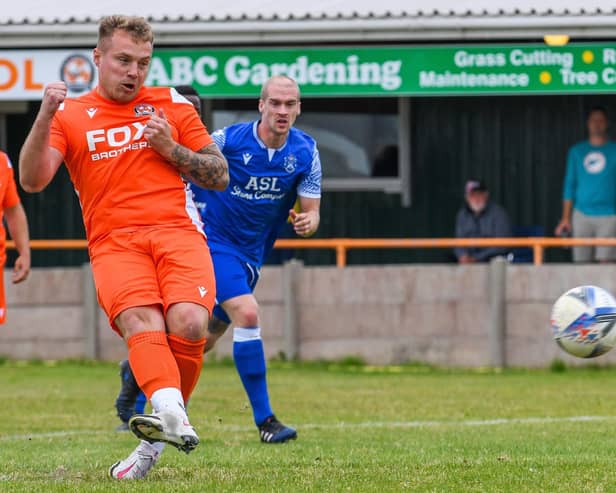 AFC Blackpool's Ben Duffield was successful from the spot again at the weekend Picture: Adam Gee
