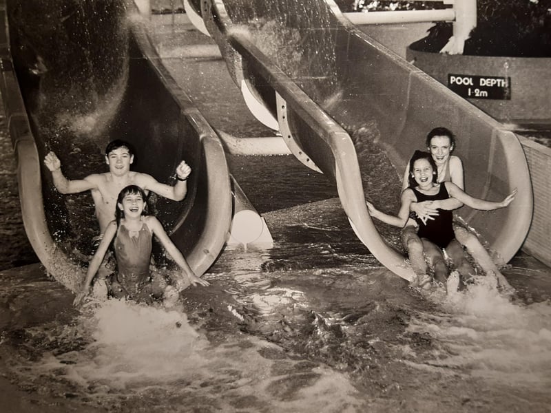 The original water slides are unmistakable. This was 1990