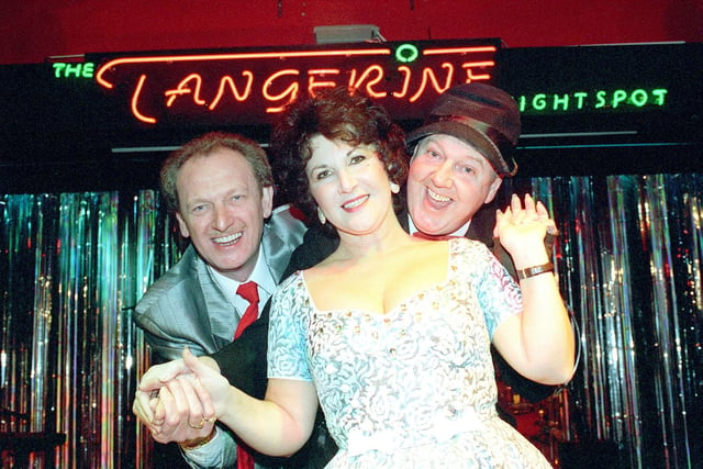 Tangerine Tango: Jack Diamond, Jan Brett and Jimmy Cricket at the Tangerine Nightspot in 1998