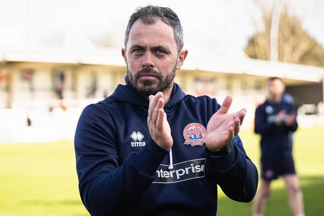 AFC Fylde head coach Craig Mahon 