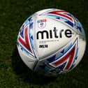 A general view of the EFL official match ball prior to the Leasing.com Trophy (Photo by Lewis Storey/Getty Images)