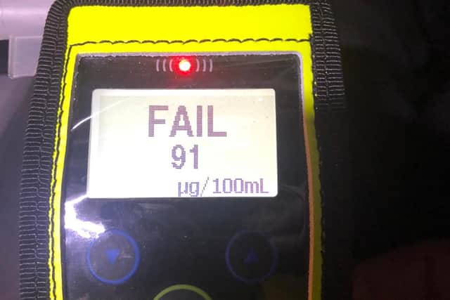 The driver was found to be three times the legal limit when he was stopped following a police chase in Blackpool last night (Saturday, March 19)