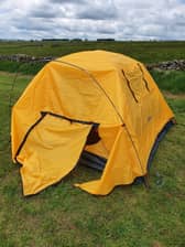 Our frankly pitiful tent