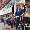 Strictly Come Dancing fans queue outside Blackpool Tower.