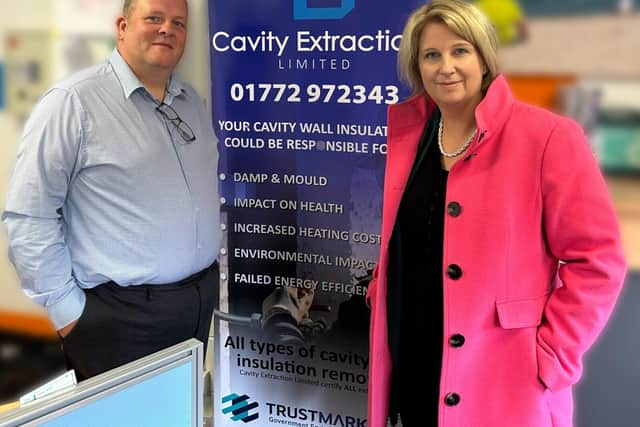 Damian and Katherine Fletcher MP. Photo: Cavity Extraction