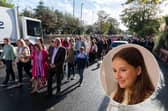 Hundreds of people filled the streets of Lytham to pay their respects to Bella Greer