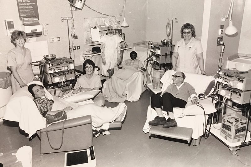 The kidney ward at Devonshire Road Hospital when it opened at 1984