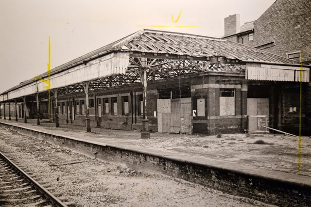 The delaptidated east side of St Annes Station in 1989