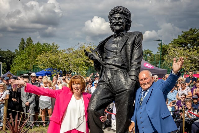 Unveiling of the Bobby Ball statue at Lowther Gardens, Lytham, on Sunday, August 28