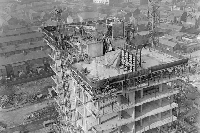 Queenstown flats under construction in 1964