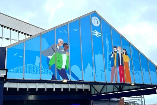 Blackpool North Station has a new look as part of a Northern campaign
