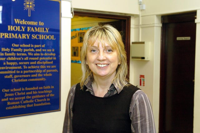Holy Family Catholic Primary School deputy headteacher Helen Ife in 2005