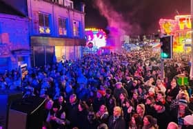 Thousands turned out to watch the Great Harwood Christmas extravaganza.