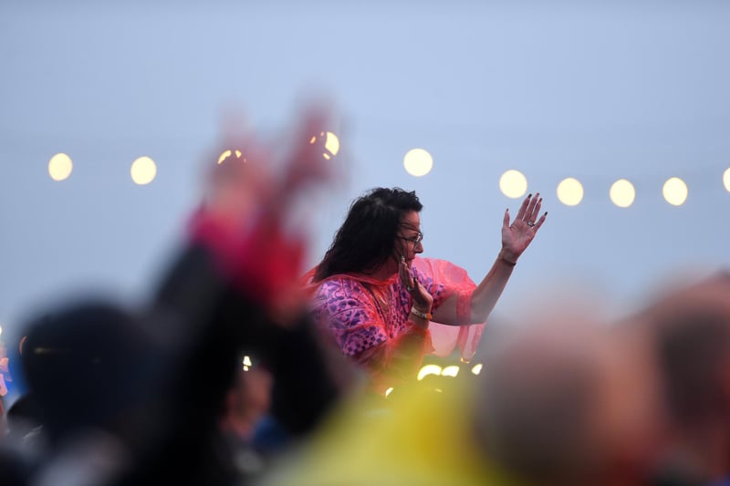 Friday night at Lytham Festival: crowds were in good spirits in spire of the rain