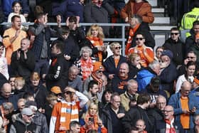 Seasiders supporters travelled in their numbers to Pride Park.
