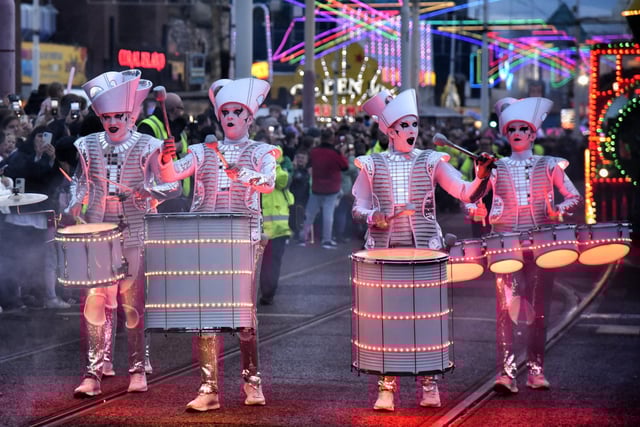 Spark! by Worldbeaters Music returned to Blackpool to help celebrate Lightpool Festival.